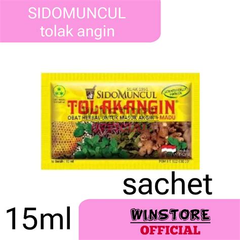 Jual Tolak Angin Sido Muncul 15ml Sachet Jamu 100 Original Product