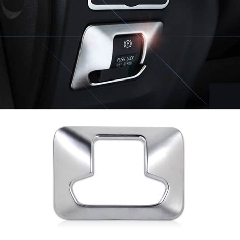 DWCX Car Styling Chrome Plated Electronic Handbrake Button Panel Trim