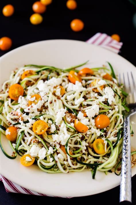 Zucchini Feta Quinoa Salad With Lemon Dill Dressing Recipe Zucchini