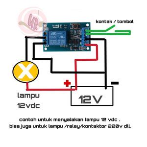 Jual Latching Flip Flop Relay 12v On Off Relay Dengan Satu Push Button