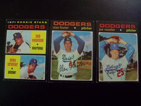 Lot Of Different Los Angeles Dodgers Topps Baseball Cards Ex Ebay