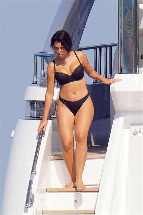 Dark Haired Beauty Georgina Rodriguez Shows Her Perfect Bikini Body