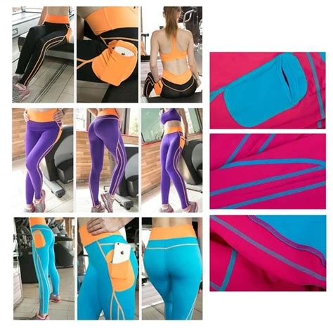 Findciwomen Sex Sports Pants With Mobile Phone Pocket Fitness