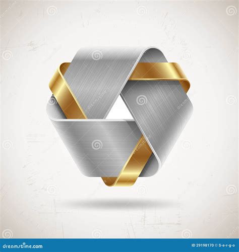 Abstract Metal Shape Stock Vector Illustration Of Element 29198170