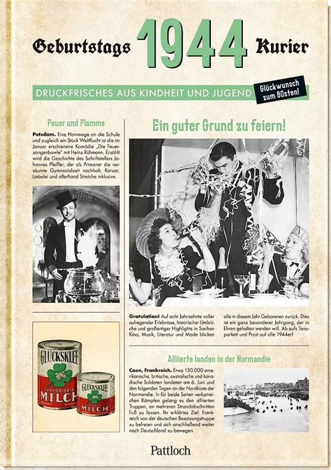 1944 Geburtstagskurier Druckfrisches Aus Kindheit Und Jugend