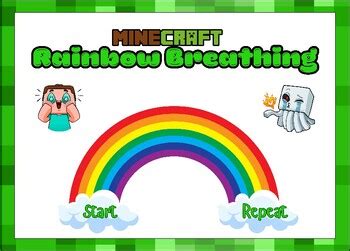 Minecraft Rainbow Breathing Skill Coping Skills Self Regulation ADHD