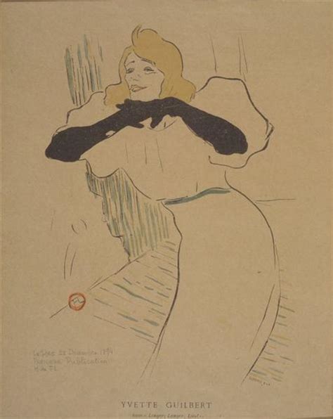 Yvette Guilbert C 1894 Henri De Toulouse Lautrec WikiArt Org