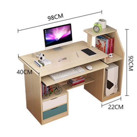 Bewell Computer Table for Desktop Study Table Home Office Desk Office ...