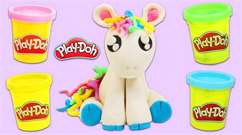 How To Make A Beautiful Play Doh Rainbow Horse Fun And Easy Diy Play