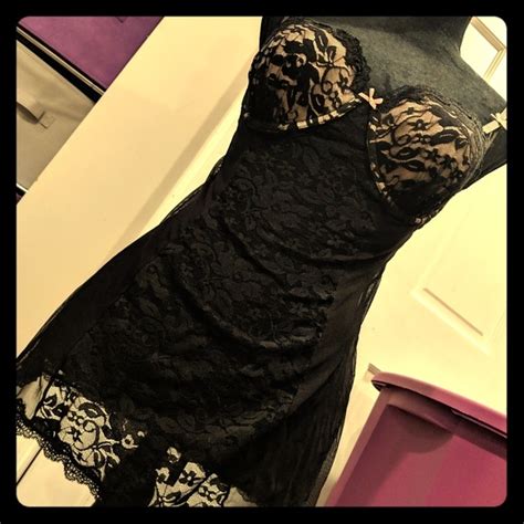 Gilligan O Malley Intimates Sleepwear Sexy Sheer Lace Babydoll Lingerie Slip Poshmark