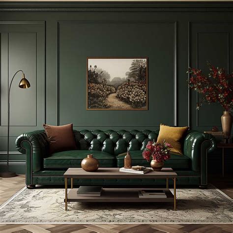 3 Dark Green Sofa Living Room Concepts For A Lush Space • 333k Inspiring Lifestyle Ideas