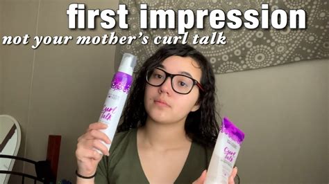 First Impression Not Your Mothers Curl Talk Gel And Mousse Youtube