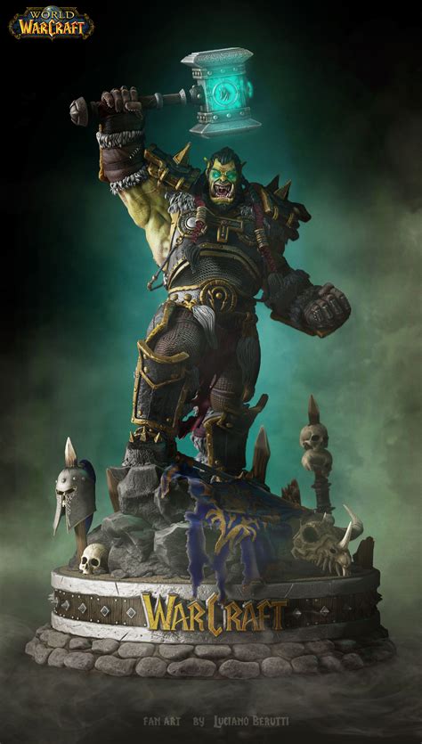 Wow Thrall Fan Art Collectible Statue Zbrushcentral