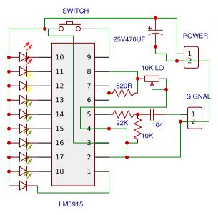 LM3915 VU METER Platform For Creating And Sharing Projects OSHWLab