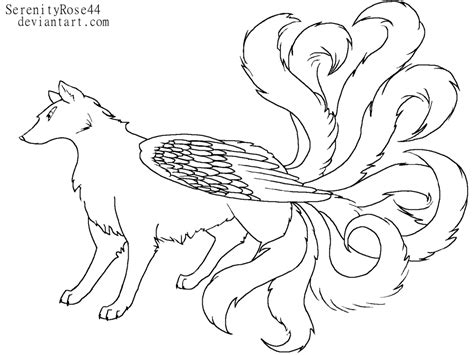 Nine Tails Drawing at GetDrawings | Free download