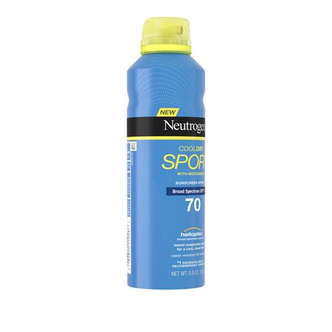 Neutrogena Cooldry Sport Sunscreen Spray Broad Spectrum Spf 70 5 5 Oz