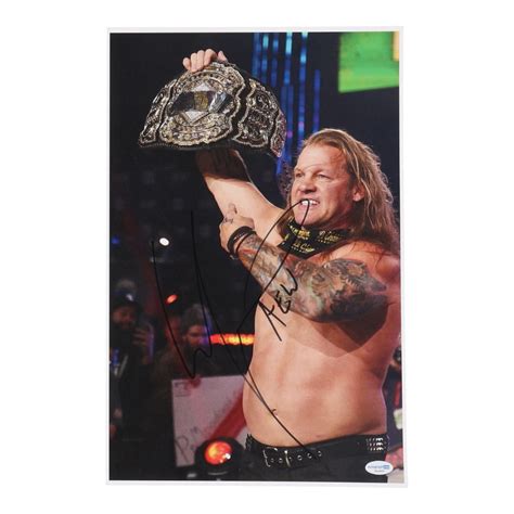 Chris Jericho Signed AEW 11x17 Photo Inscribed "AEW" (ACOA) | Pristine ...