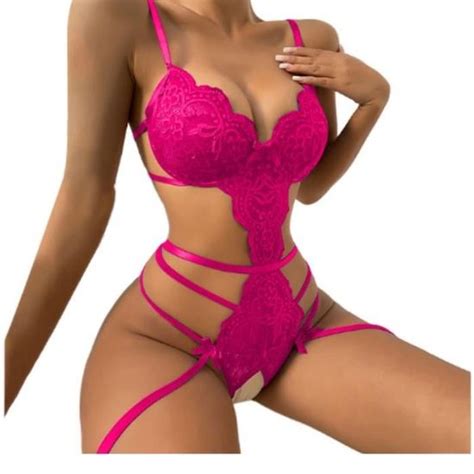 Lingerie Rotique Sexy Ouverte Coquine Nuisette Femme Hot Transparent