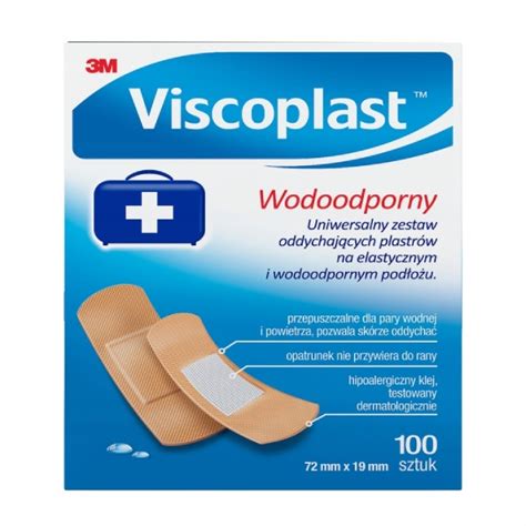 3M Viscoplast Plastry Wodoodporne 100 Szt Opatrunek