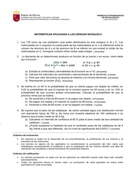 Matem Ticas Aplicadas A Las Ccss Ii