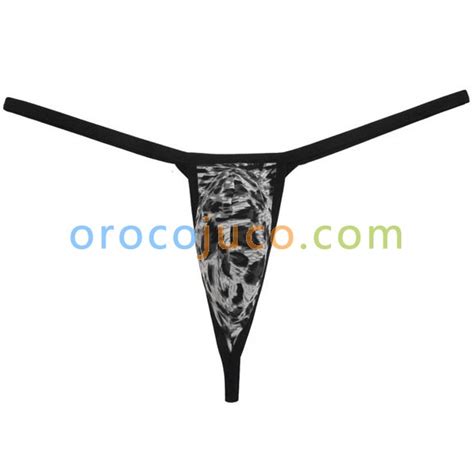 Sexy Herren Unterwäsche G String Tanga Extreme Leopardenmuster T Back Micro Bikini Tanga MU08N