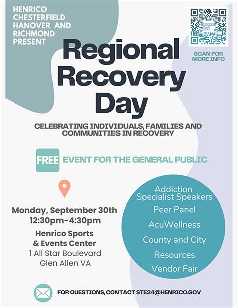 Regional Recovery Day Henrico County Virginia