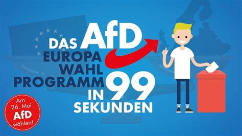 Das Afd Programm Zur Europawahl In 99 Sekunden Youtube