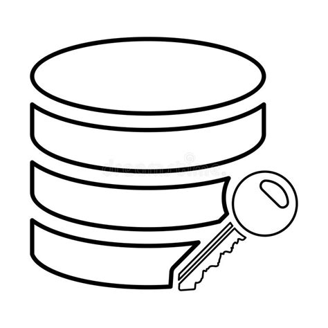 Encryption Icon Vector From Database And Servers Collection Thin Line