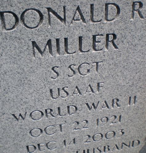 Ssgt Donald Roy Miller Find A Grave Memorial