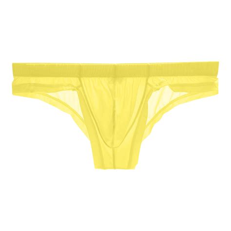 Tmoyzq Men S Ice Silk Bikini Briefs Quick Dry Low Rise Triangle Bikinis Breathable Soft Stretch