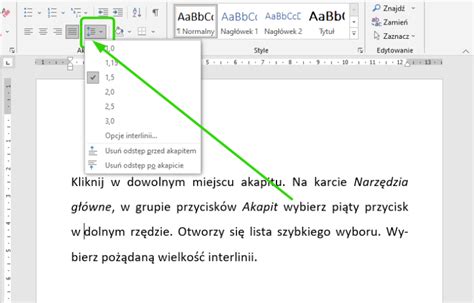 Word Jak Zrobi Akapit W Wordzie Interlinia Justowanie Wci Cie