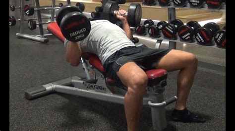 Dumbbell Bench Press Exercise Demo Youtube