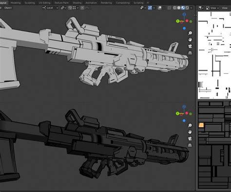 Artstation Anime Style Sci Fi Weapons Pack Resources