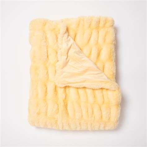 Angelina Ruched Faux Fur Throw Blanket Dorm Essentials Dormify