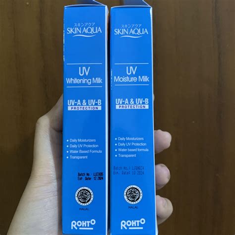 Skin Aqua Uv Whitening Milk Moisture Milk Spf Pa Kesehatan