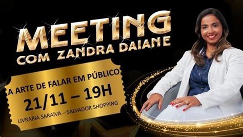 Palestra A arte de falar em público Meeting Zandra Daiane em