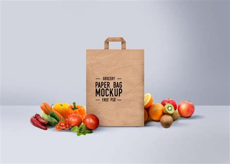 Grocery Paper Bag Mockup Mockup World