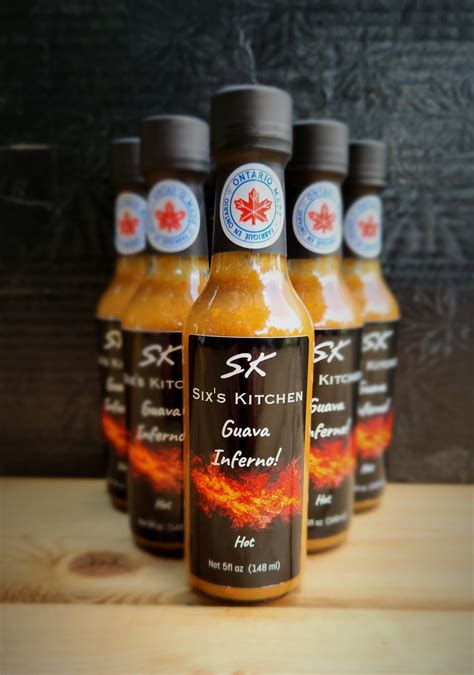 Guava Inferno Sixs Kitchen Hot Sauce