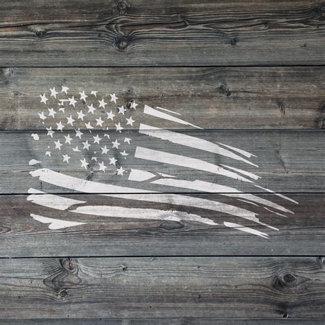 American Flag Rugged Stencil Reusable Diy Craft Stencils Of Etsy