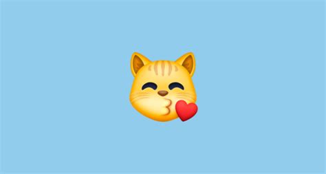 😽 Kissing Cat Emoji On Facebook 4 0