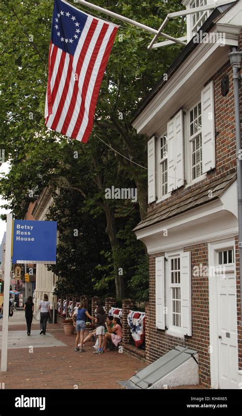 Usa Pennsylvania Philadelphia The Betsy Ross House Where The