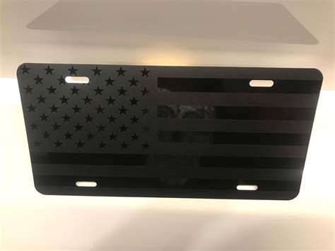 American Flag License Plate Flag Front License Plate Aluminum Plate