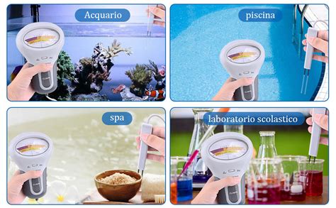 Mengtech Tester Digitale di cloro qualità dell Acqua PH CL con Sonda