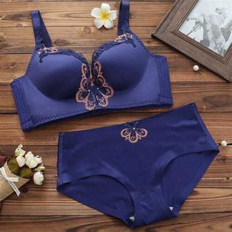 Retro Bra Seamless Bra Briefs Sexy Lace Gather Lingerie Push Up Bra Sets A C Ebay