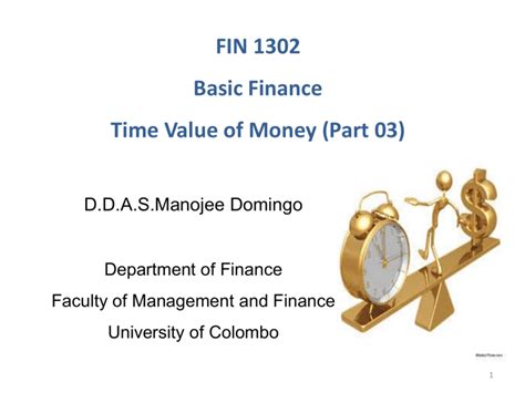 Time Value Of Money Lecture