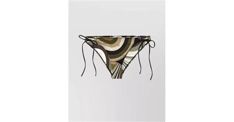 Emilio Pucci Iris Low Rise Tie Side Bikini Briefs Lyst