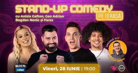 Bilete The Fool Stand Up Comedy Pe Teras Cu Geo Adrian Anisia Gafton