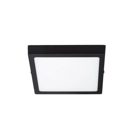 Panel LED Cuadrado de Adosar Negro 12W Luz Cálida Unilux