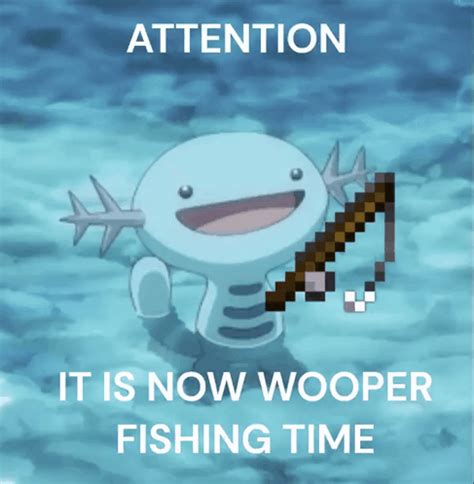 Wooper Wooper Fishing GIF - Wooper WOOPER FISHING - Discover & Share GIFs