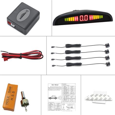 Buy Car Led Parking Sensor Kit Sensors Mm Reversing Radar Pz X